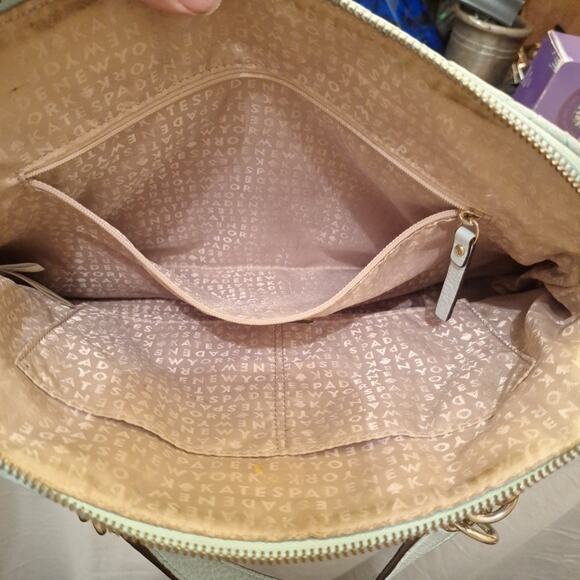 KATE SPADE Rachelle Astor Court Quilted Leather Bag Hydrangia Blue - Picture 5 of 6